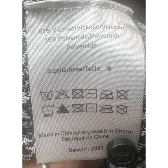 Baum und Pfergarten Cabriola Button-Up Sweater Dress in Black White Moulin NWT S - Picture 11 of 11